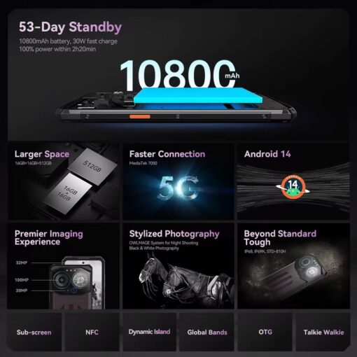 IIIF150 B3 Pro - 5G, 512/16GB, Violetinis - Image 4