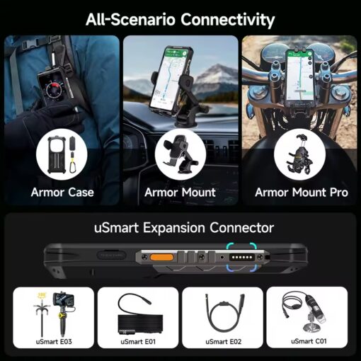 Ulefone Armor 28 Pro - 5G, 512GB/16GB, Juodas - Image 6