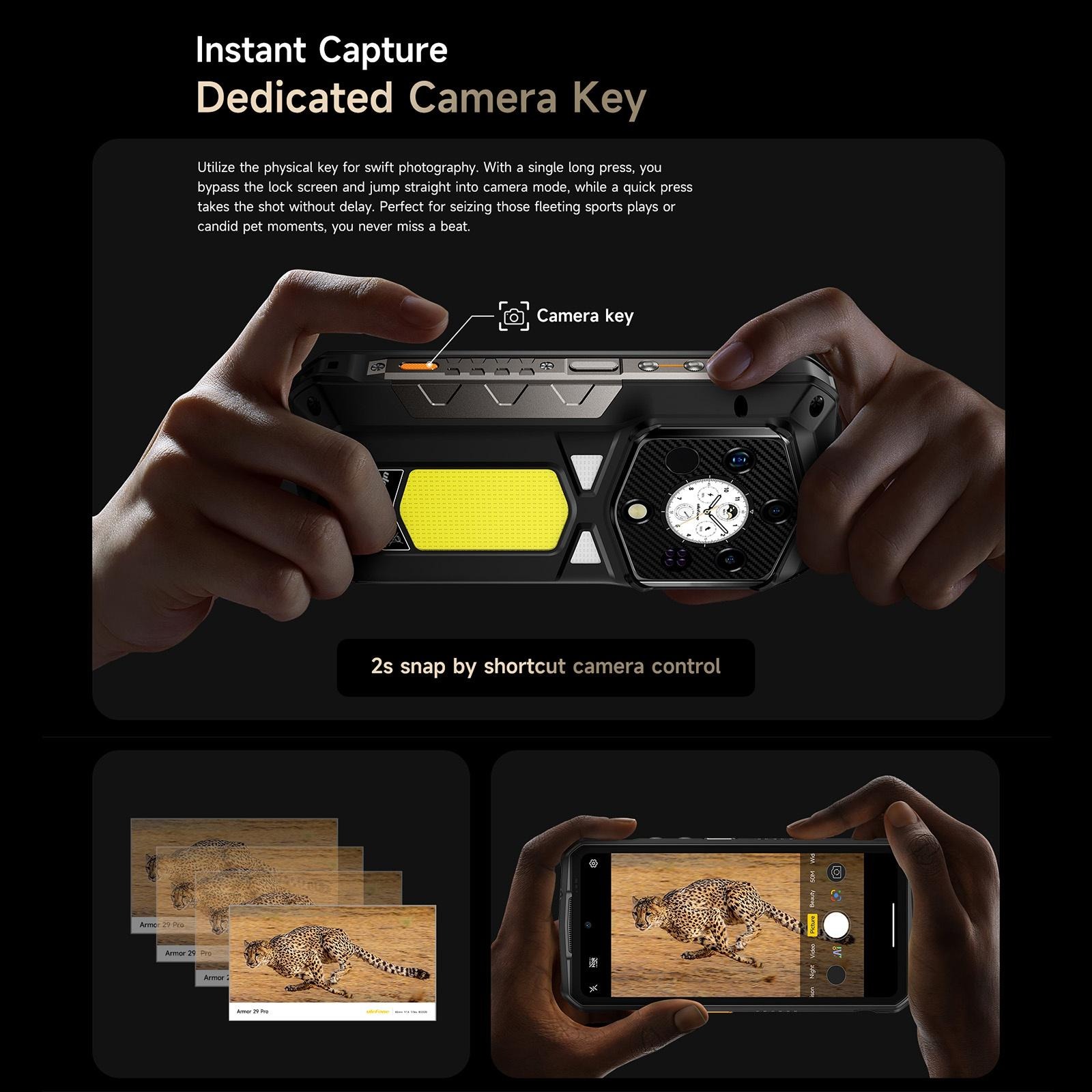 Ulefone Armor 29 Pro Thermal - 5G, 512GB/16GB, Juodas - Image 10