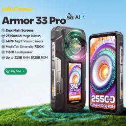 Alternative view of Ulefone Armor 33 Pro - 512GB/16GB, Juodas