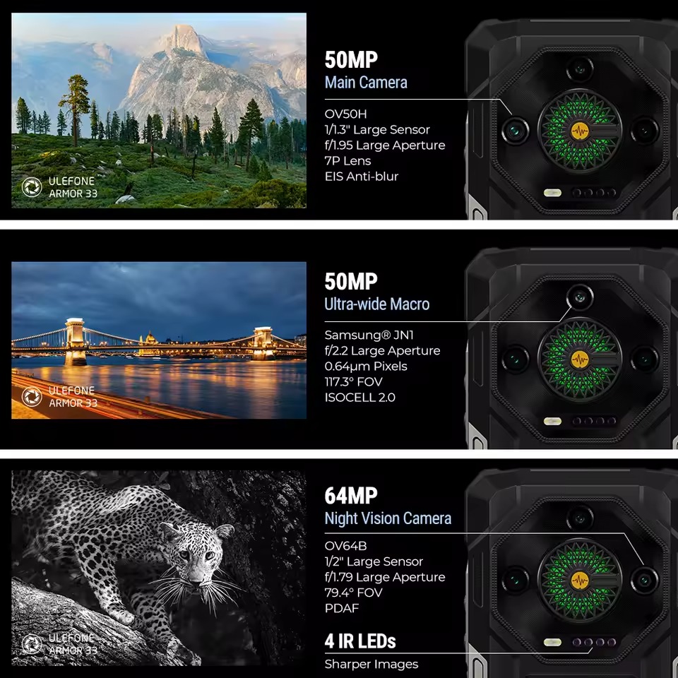 Ulefone Armor 33 - 512GB/12GB, Juodas - Image 5