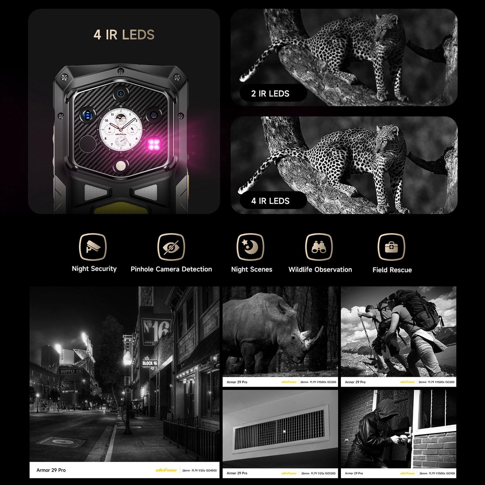Ulefone Armor 29 Pro Thermal - 5G, 512GB/16GB, Juodas - Image 7