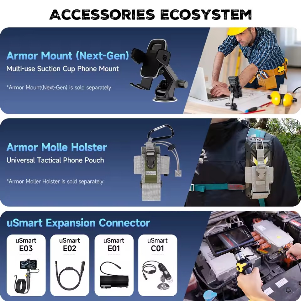 Ulefone Armor 34 - 5G, 512GB/16GB, Juodas - Image 7