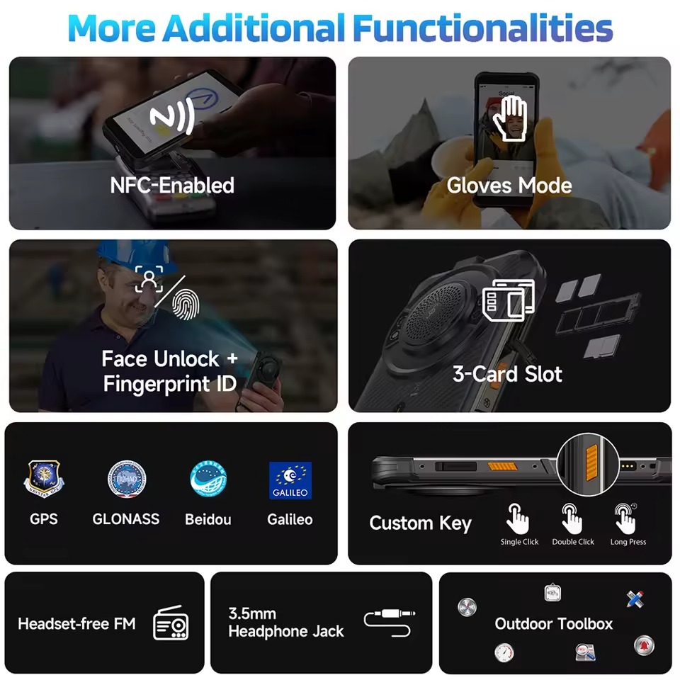 Ulefone RugKing - 256GB/8GB, Juodas - Image 7