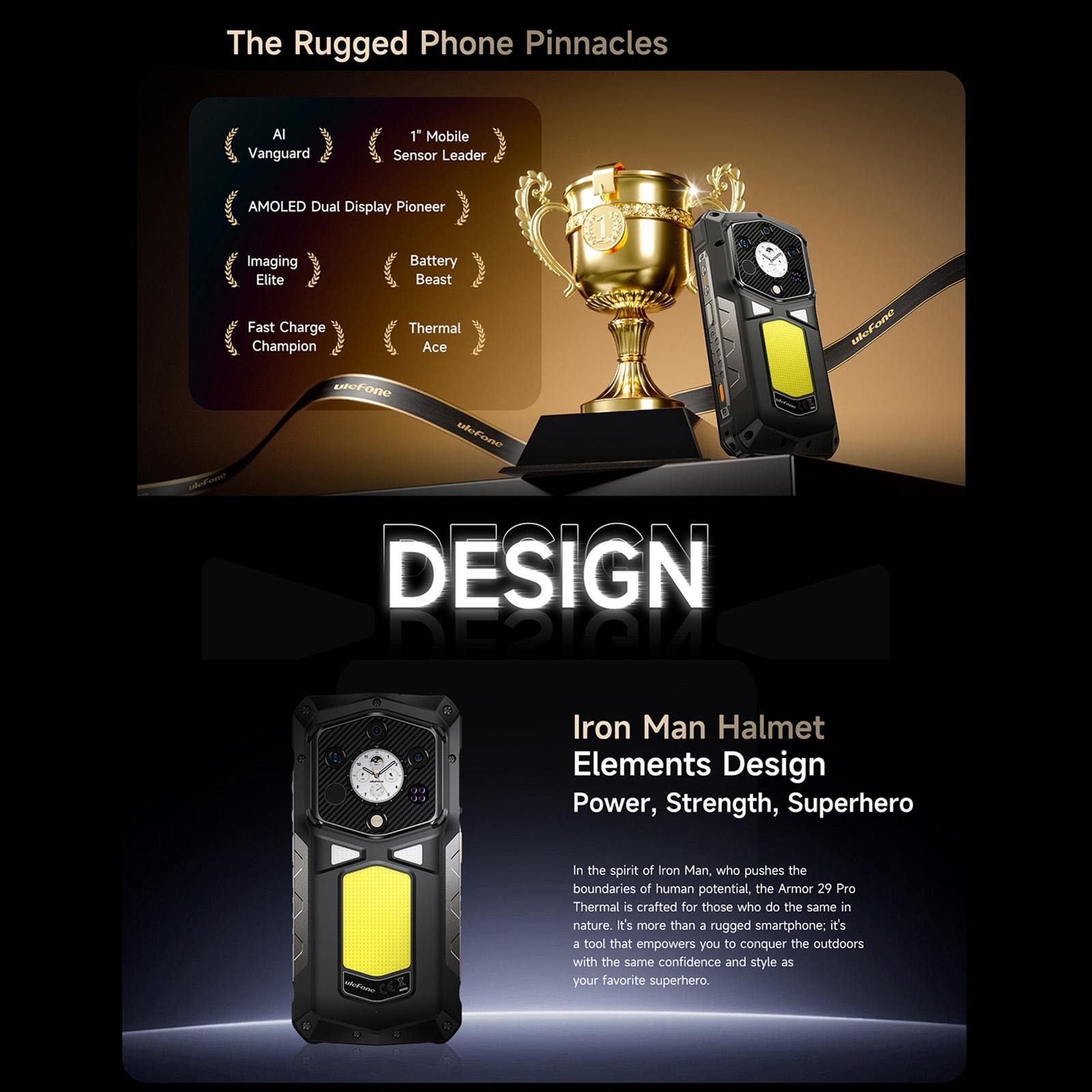 Ulefone Armor 29 Pro Thermal - 5G, 512GB/16GB, Juodas - Image 12