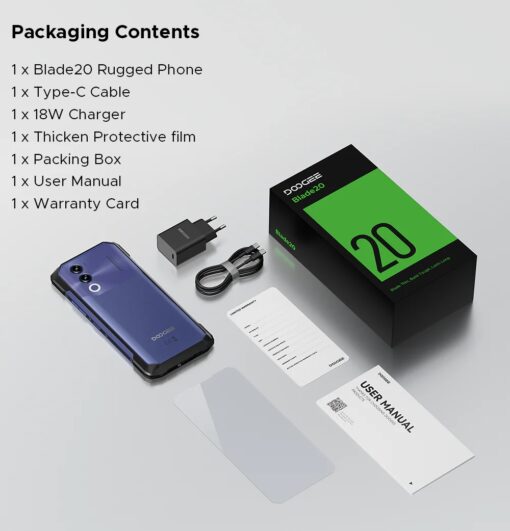 Doogee Blade 20 - 128/4GB, Juodas - Image 13