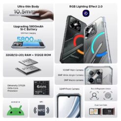 Doogee Blade GT Pro - 5G, 512/12GB, Juodas - Image 3