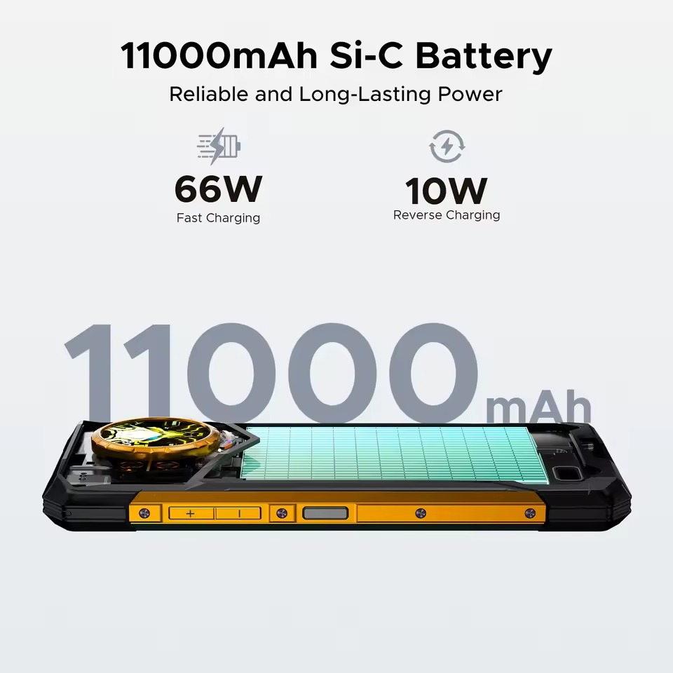 Doogee S200 Ultra - 5G, 1TB/12GB, Geltonas - Image 4