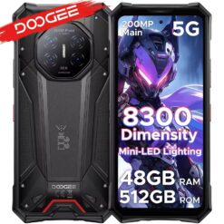 Alternative view of Doogee S300 Pro - 5G, 512GB/16GB, Juodas