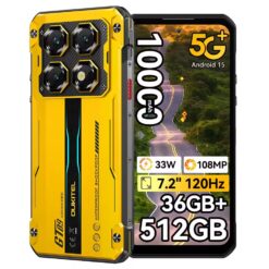 Alternative view of Oukitel WP60 - 5G, 512/16GB, Geltonas