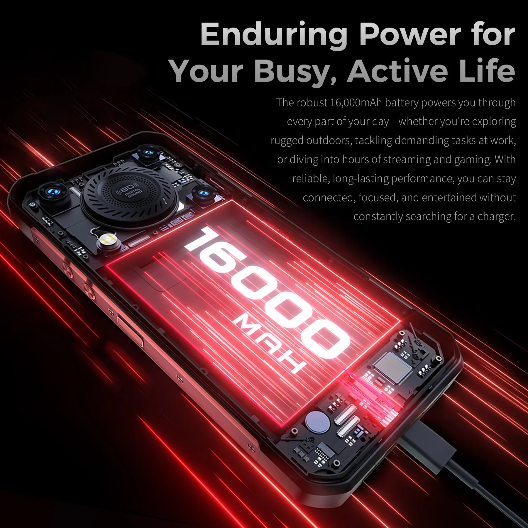 Oukitel WP56 - 5G, 512/12GB, Juodas - Image 10