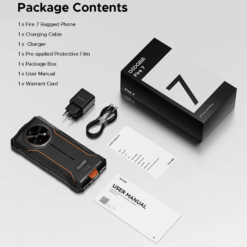 Doogee Fire 7 - 5G, 256GB/4GB, Pilkas - Image 11