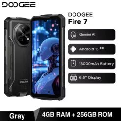 Doogee Fire 7 - 5G, 256GB/4GB, Pilkas - Image 5