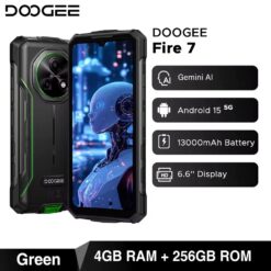 Doogee Fire 7 - 5G, 256GB/4GB, Žalias - Image 5