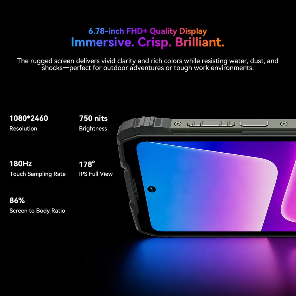 Blackview Rock 3 - 256GB/8GB, Juodas - Image 7