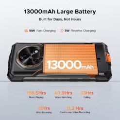 Doogee Fire 7 - 5G, 256GB/4GB, Pilkas - Image 9