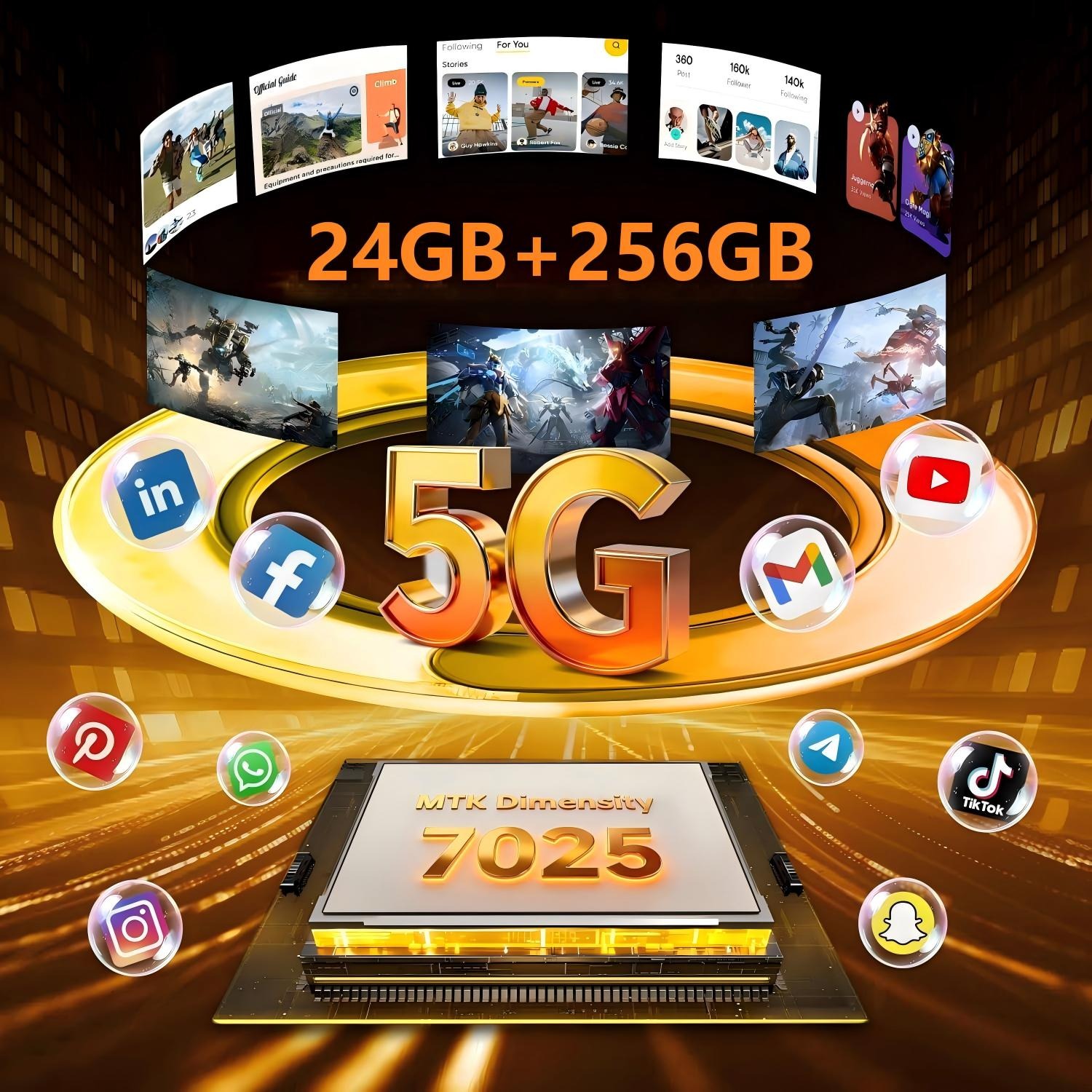 Oukitel WP60 - 5G, 256/8GB, Juodas - Image 4