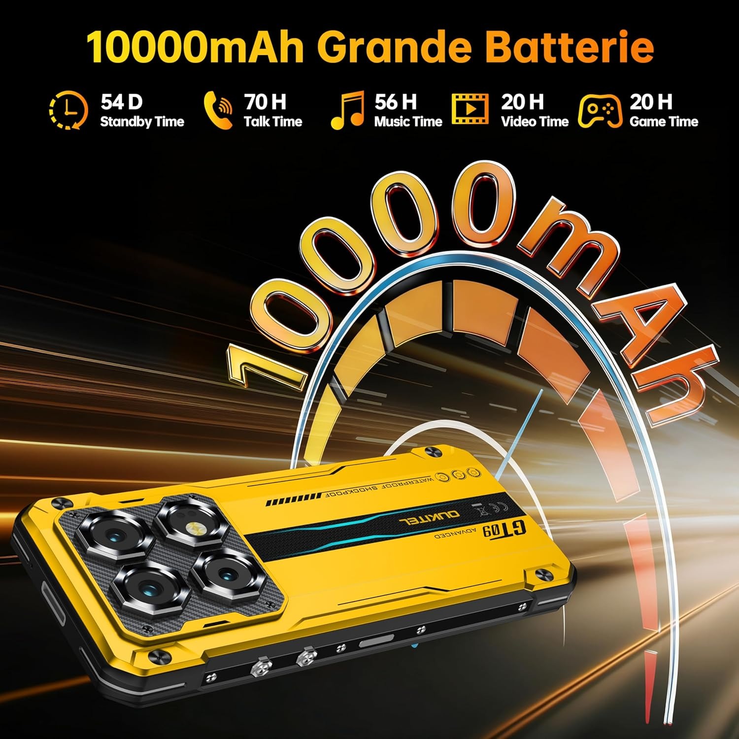 Oukitel WP60 - 5G, 256/8GB, Juodas - Image 7