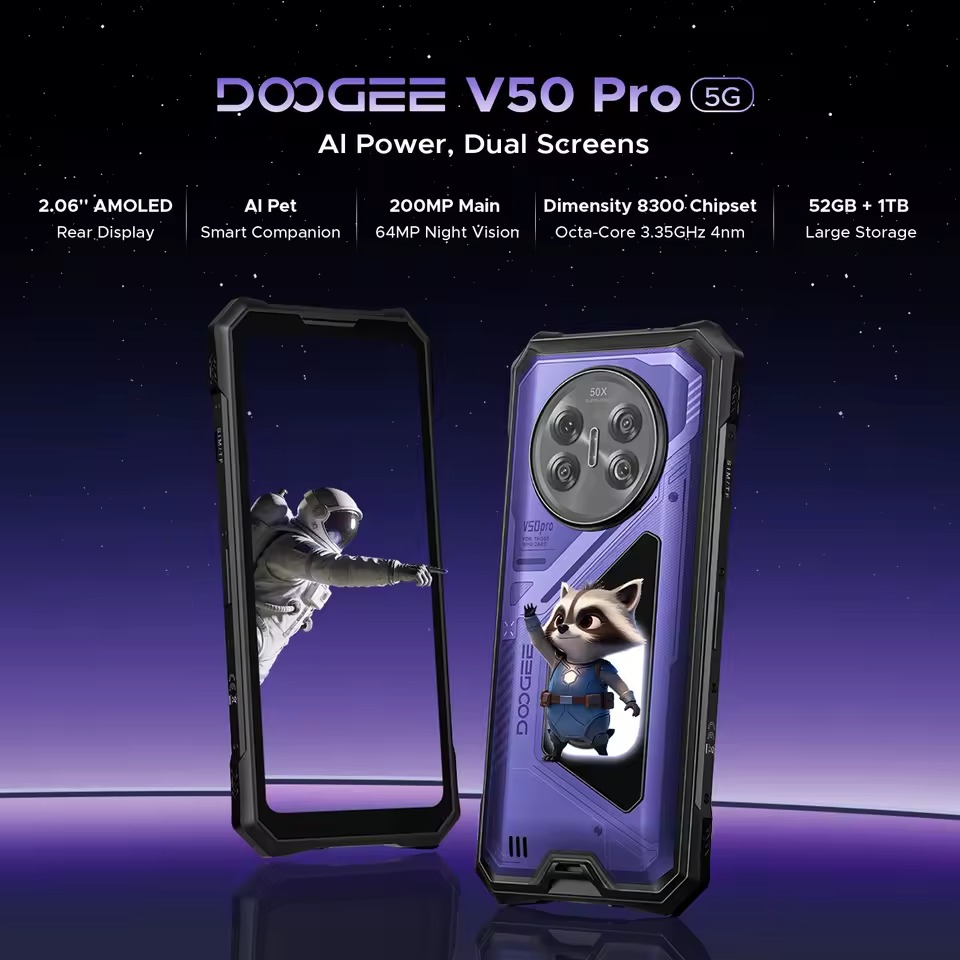 Doogee V50 Pro - 5G, 512GB/16GB, Violetinis - Image 4